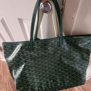 Zara Dark Green Tote Bag